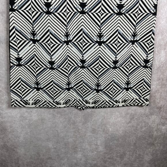 Free People‎ Mini Dress Womens Medium White Black Jacquard Beaded Shift NEW - Picture 3 of 10